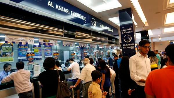 Al Ansari Exchange at the Mall of Emirates in Dubai. Satish Kumar / The National