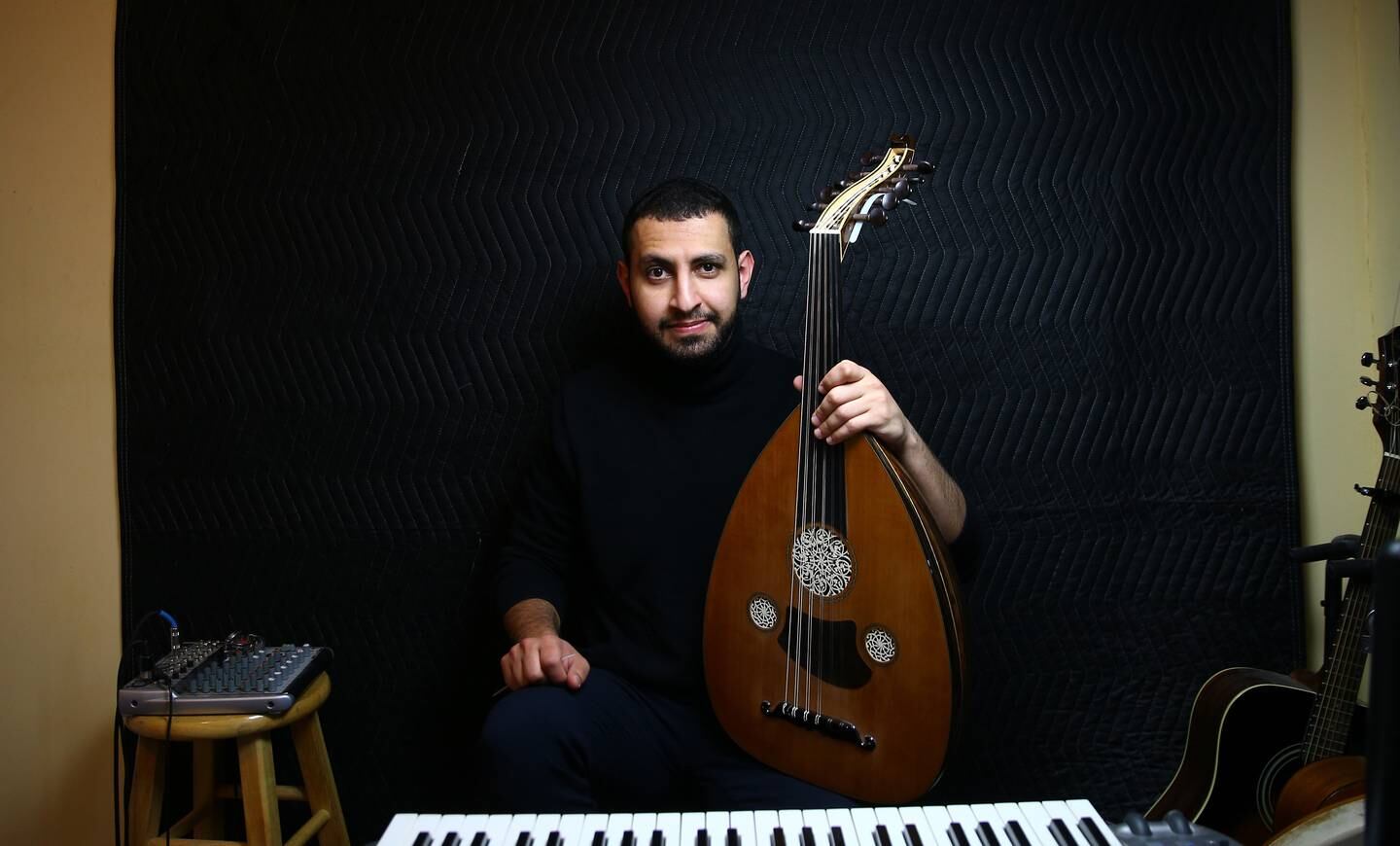 Oud player Ahmed Alshaiba died aged 32. Getty Images 