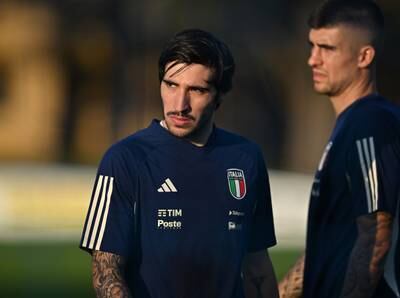 Sandro Tonali will miss Italy's Euro 2024 qualifers against Malta and England. Getty