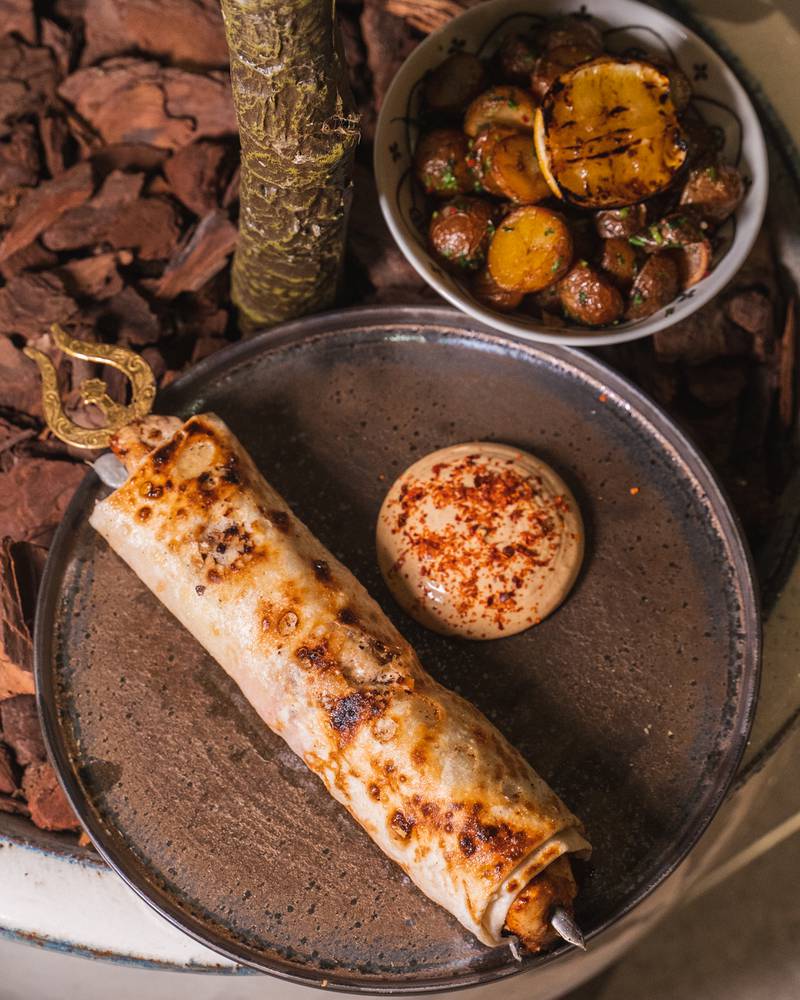 Adana kebab wraps, price to be determined, Bushra by Buddha-Bar