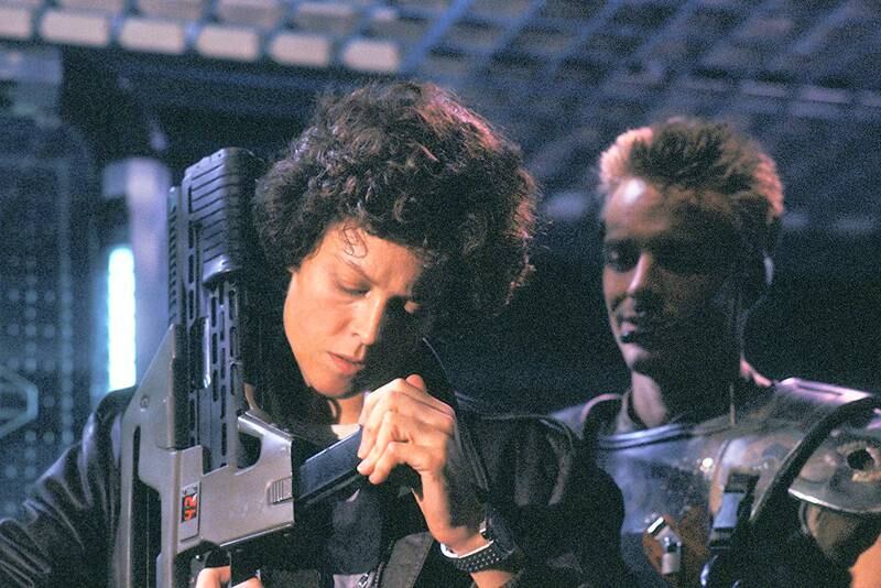 Sigourney Weaver and Michael Biehn in Aliens (1986). Courstey: Twentieth Century Fox

