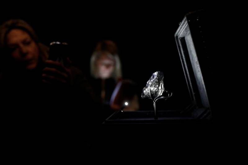 The 'Sewelo' diamond is 1,758 carats and about the size of a tennis ball. Reuters