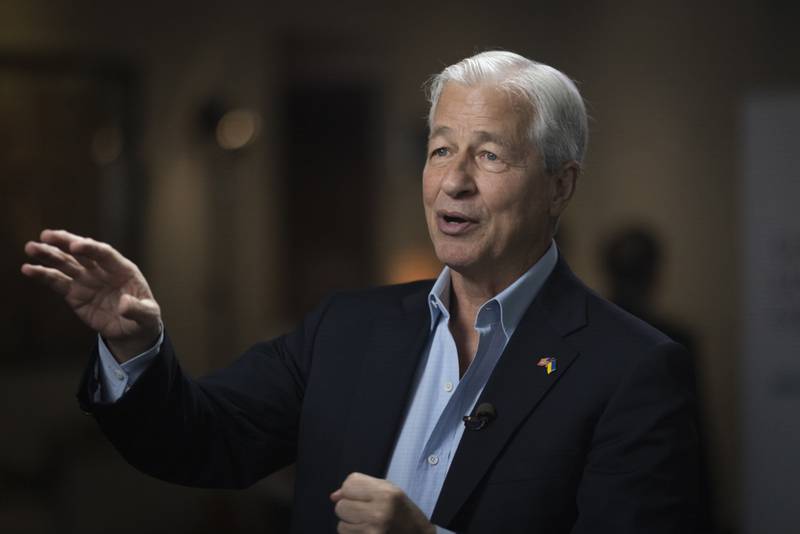 Jamie Dimon, chairman and chief executive officer of JP Morgan, was instrumental in helping to secure support for First Republic Bank from other banks. Bloomberg
