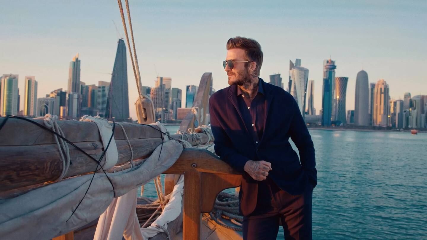 David Beckham is part of Qatar's new tourism campaign ahead of Fifa World Cup. Photo: Qatar Tourism