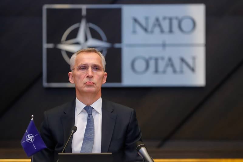 Nato Secretary General Jens Stoltenberg at the alliance's headquarters in Brussels, Belgium, on February 25. EPA