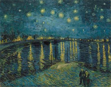Vincent van Gogh (1853 – 1890) Starry Night 1888 Oil paint on canvas 725 x 920 mm Paris, Musée d'Orsay Photo (C) RMN-Grand Palais (musée d'Orsay) / Hervé Lewandowski