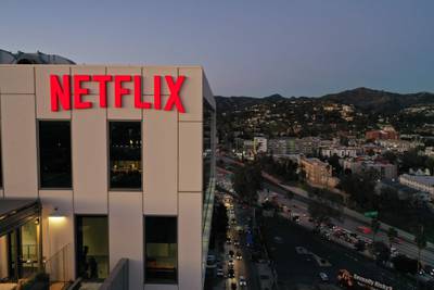 A grim outlook from streaming giant Netflix was the latest excuse for investors to sell the industry’s shares. AFP