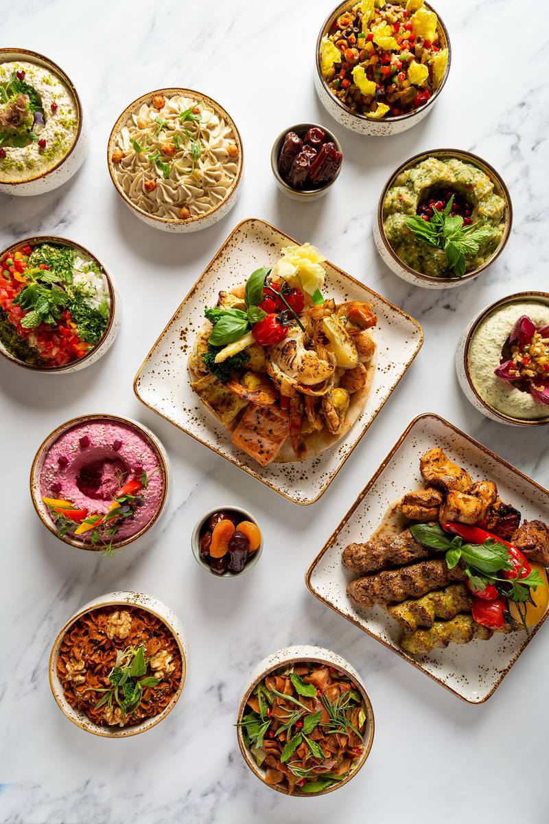 A regional suhoor menu at Emirates Palace. Photo: Mandarin Oriental