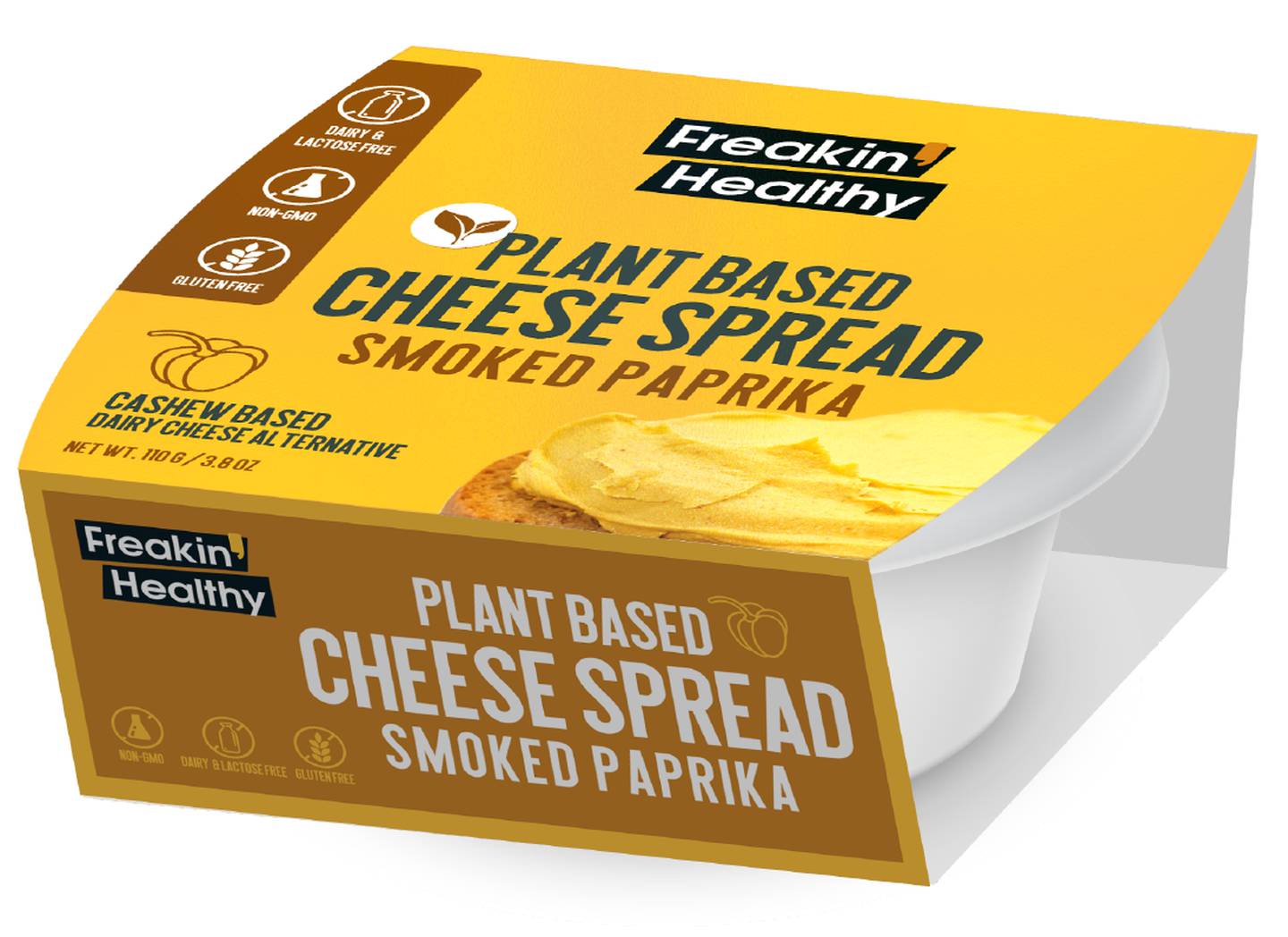 Freakin' Healthy is launching three flavors of plant-based spreadable cheese - Original, Chili Spice and Smoked Paprika.  Photo: Agthia