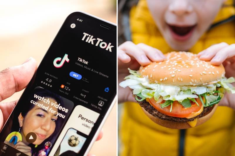 Researchers fear children are being attracted to fast-food marketing on TikTok. Getty Images