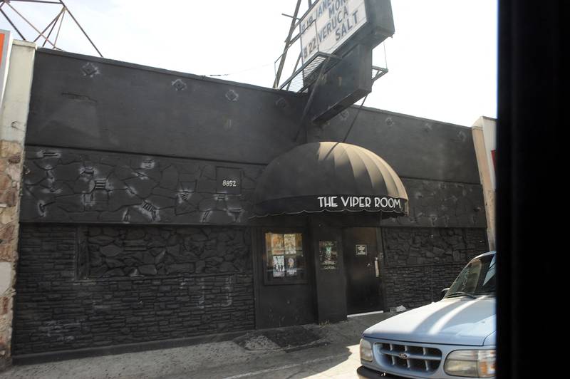 The entrance to the Hollywood Viper Room in Los Angeles, California. AFP