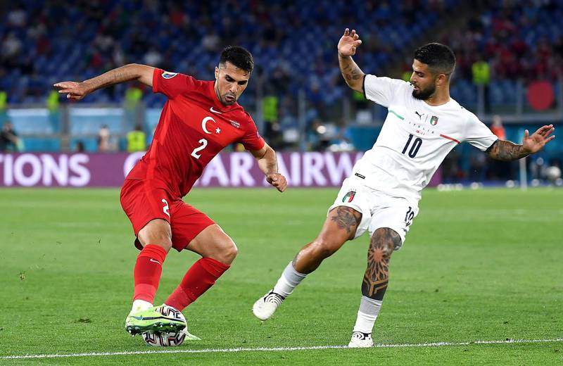 Zeki Celik 5 - The right-back looked to deal well with Italy’s stars in the first half but conceded too much space after the break which was significant in an array of dangerous Italian attacks. EPA