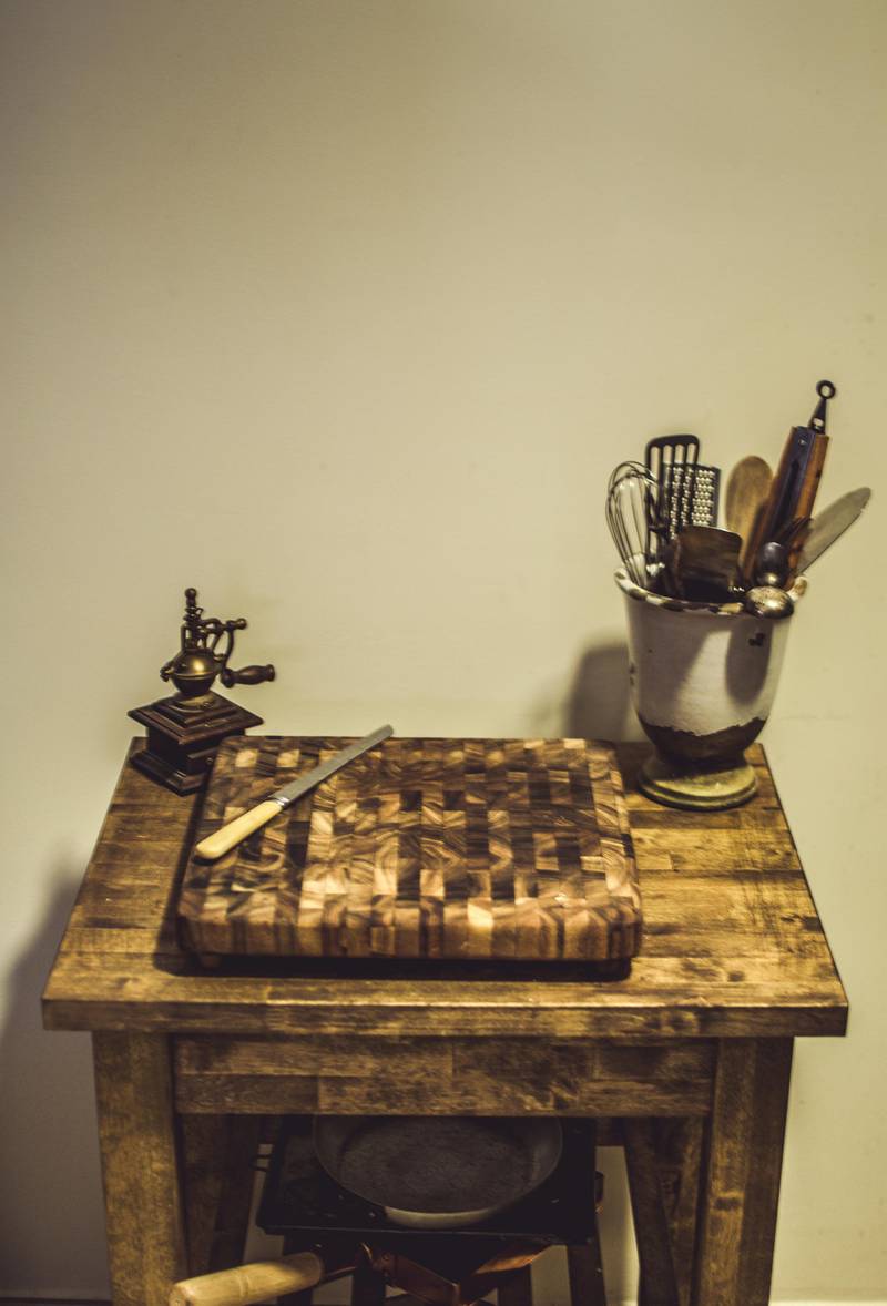 A trolley creates additional surface space and storage. Photo by Scott Price