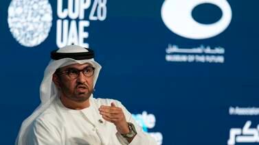 Dr Sultan Al Jaber said a phase-down of unabated fossil fuels is inevitable. AP