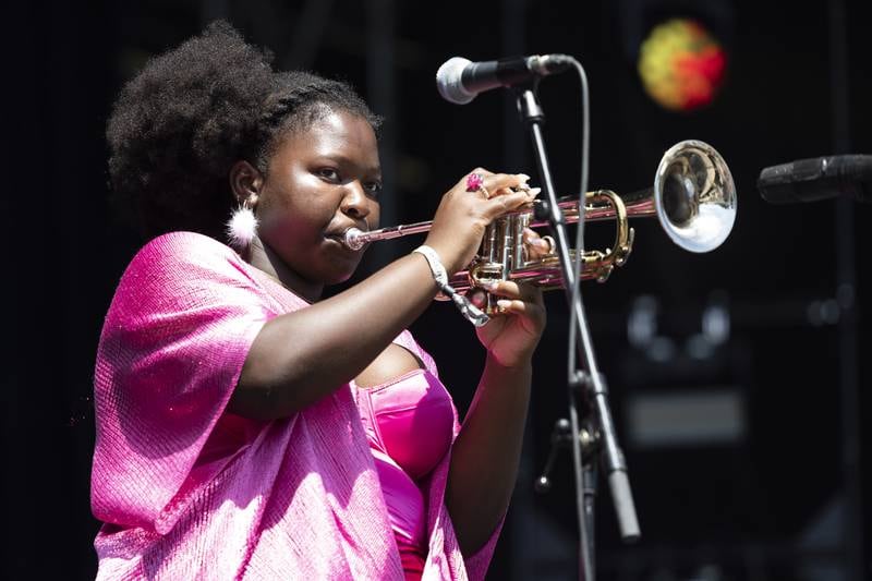 Sheila Maurice-Grey is the leader of UK jazz band Kokoroko, who recently released their debut album 'We Could Be More'. EPA