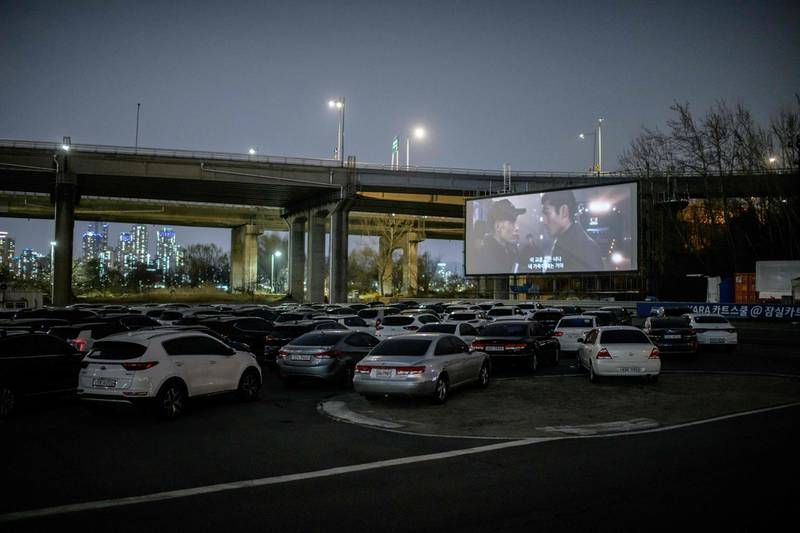 But at drive-in cinemas, moviegoers can enjoy a movie from the comfort of their cars, parked in front of a large outdoor screen. AFP