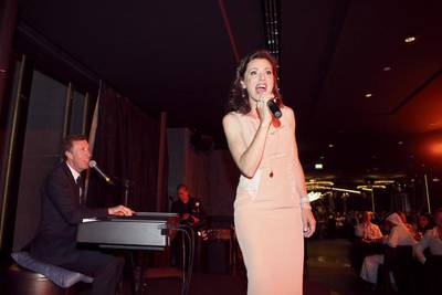 The Australian singer-songwriter Tina Arena performs at Cle Dubai on January 22, 2015. Sarah Dea / The National