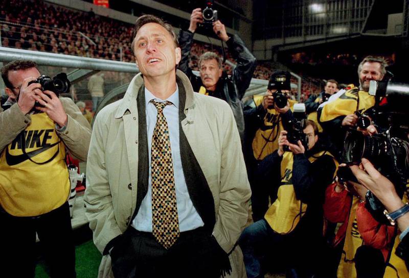 Johan Cruyff was a key influence is developing the style of football Barcelona have become famous for. Reuters