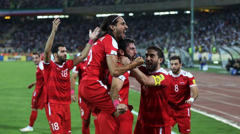 A 2-2 draw against Iran sent Syria through to a play-off against Australia to qualify for the 2018 World Cup. AP Photo