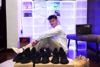 The plan, he says, is to grow his current shoe and watch collection to eventually include luxury cars