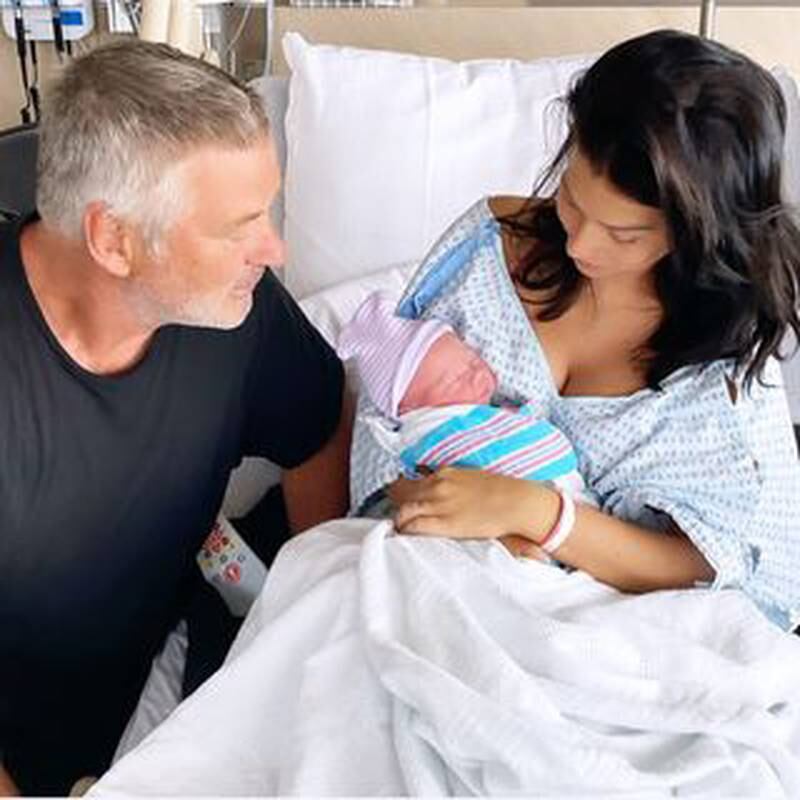 Alec and Hilaria Baldwin welcomed their seventh child together, Alec's eighth, in September. Photo: @hilariabaldwin / Instagram