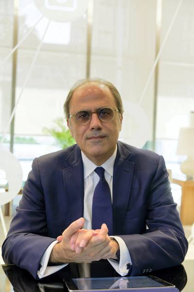 Jihad Azour, the director of International Monetary fund for Middle East and Central Asia Department poses for a picture in Dubai on October 27, 2019. - Unemployment and sluggish economic growth are fuelling social tension and popular protests in several Arab countries, the International Monetary Fund said.
The unrest is itself among the factors dampening growth in the Middle East and North Africa (MENA) region, coupled with global trade tensions, oil price volatility and the disorderly Brexit process, the IMF said in an regional economic outlook. (Photo by GIUSEPPE CACACE / AFP)