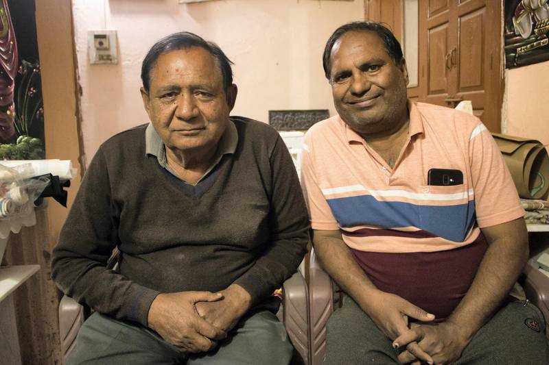 Anil Vyas (to the left) and Rajesh Vyas are both painters and are the last generation artists in their family to keep the Bani Thani art alive. Courtesy: Sanket Jain