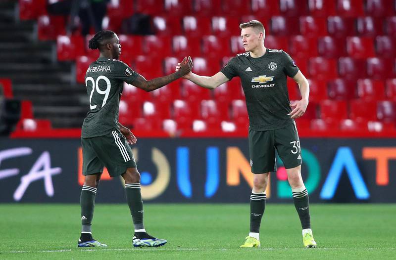 Scott McTominay 6. United expected to have most of the possession against a highly motivated and organised opponents. But none were as loud or motivated at McTominay. The most vocal player on the pitch, his shouts of ‘second ball!’ penetrated the Andalusian night. Booked and is another one who will miss the return leg. Getty Images