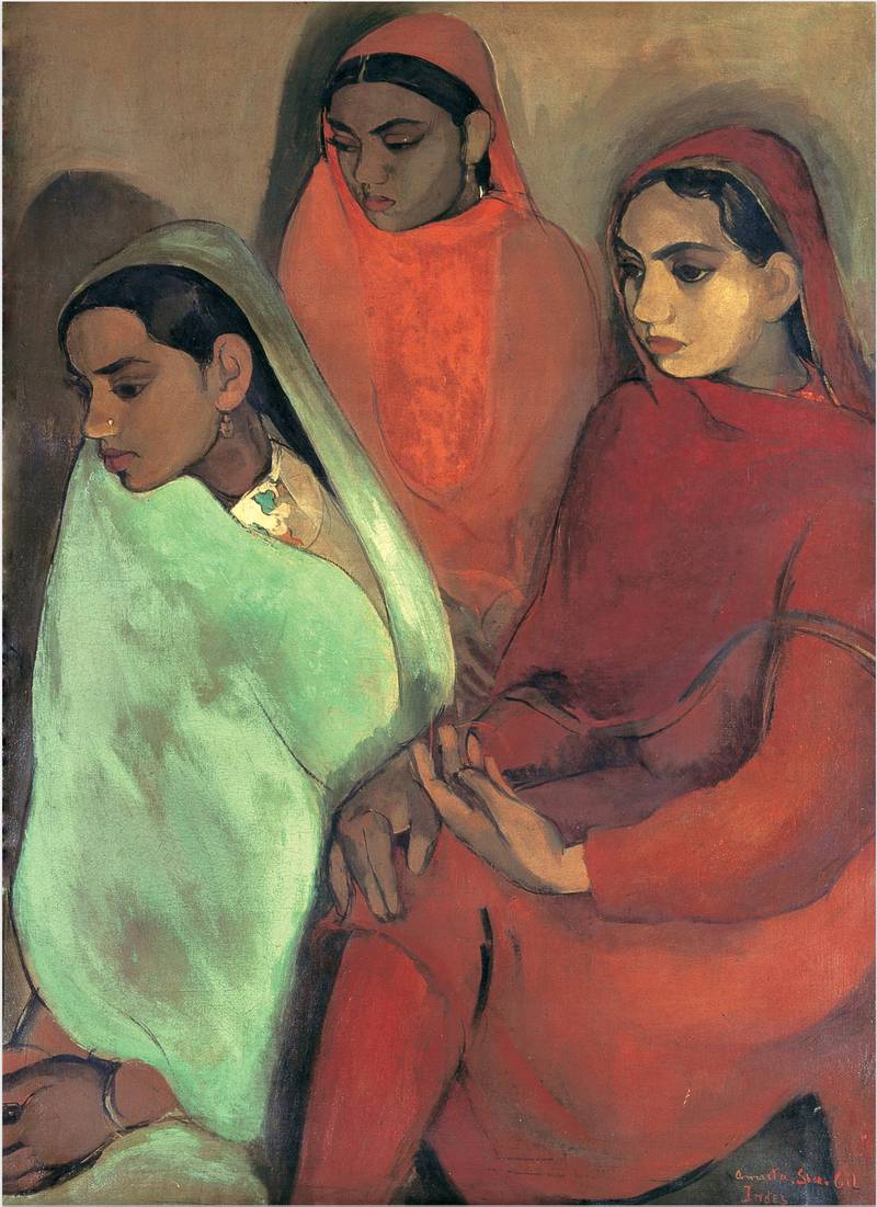 Sher-Gil's Group of Three Girls. Photo: National Gallery of Modern Art, New Delhi