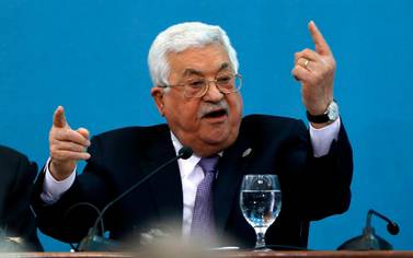 Palestinian President Mahmoud Abbas. AFP