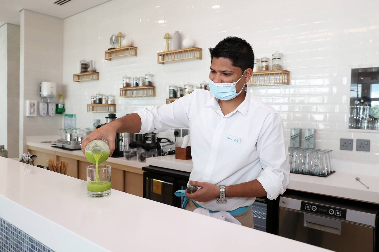 Zoya serves up raw, plant-based food and drink. Pawan Singh / The National