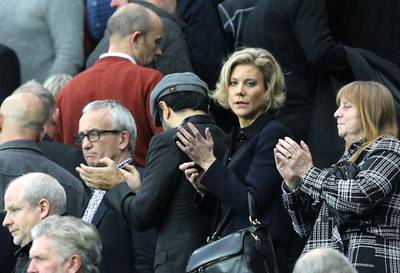 Businesswoman Amanda Staveley in the stands during the Premier League match at St James' Park, Newcastle.