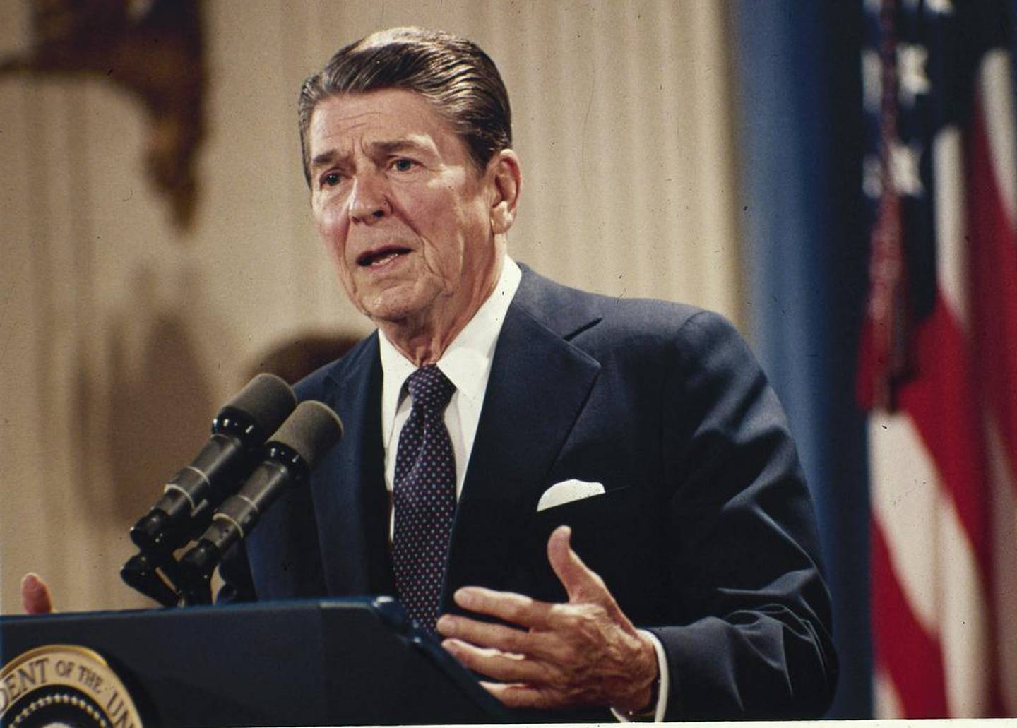 Ronald Reagan was a successful actor when he entered politics. AP