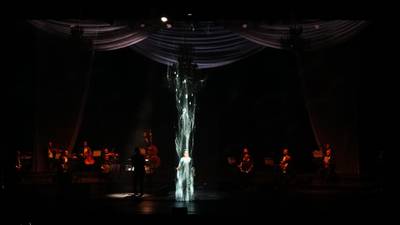 With some technological wizardry, the legendary Egyptian singer appeared at the Dubai Opera this weekend for a series of shows from August 6 to August 8. Dubai Opera