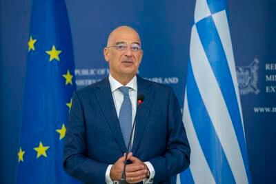 Greek Foreign Minister Nikos Dendias the latest deal with Britain provided 'an opportunity for closer, deeper, more honest bilateral relations'. EPA