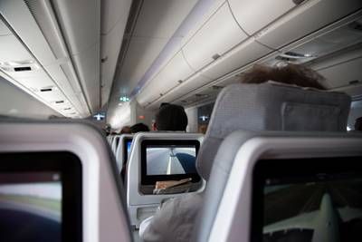 A picture of a man's damaged laptop has reignited the divisive travel debate: to recline or not to recline. Getty Images 