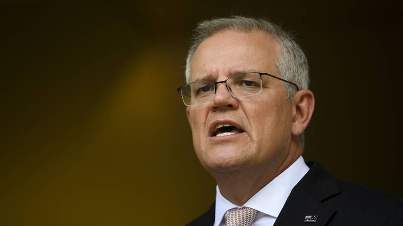 An image that illustrates this article Australia's Scott Morrison says Aukus deal ‘contributes to regional peace and security’