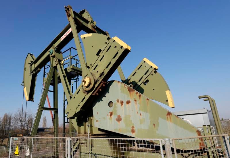 Oil pump jacks in Walsheim, Germany. Crude prices have surged to almost $140 a barrel soon after Russia's invasion of Ukraine in February. EPA