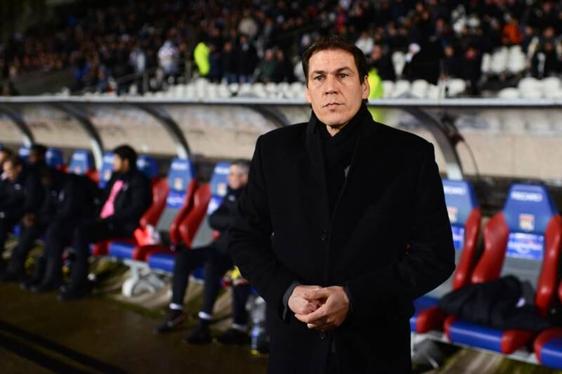 Lille's French head coach Rudi Garcia looks on during the French L1 football match against Lyon on February 10, 2013 at the Gerland Stadium in Lyon. AFP