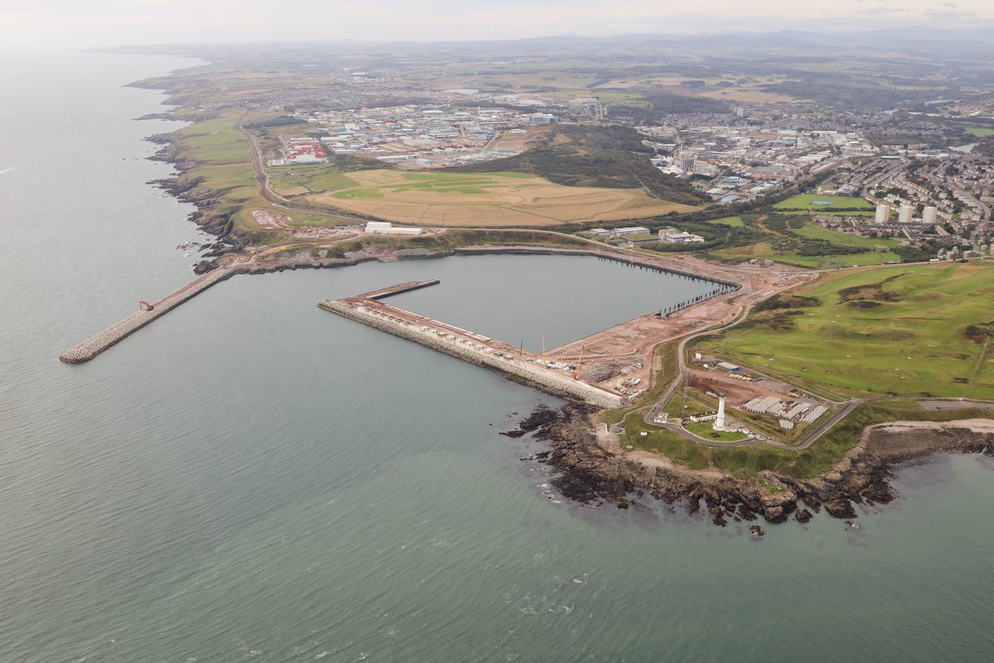Aerial image of the Aberdeen Harbour expansion project. Photo: Aberdeen Harbour
