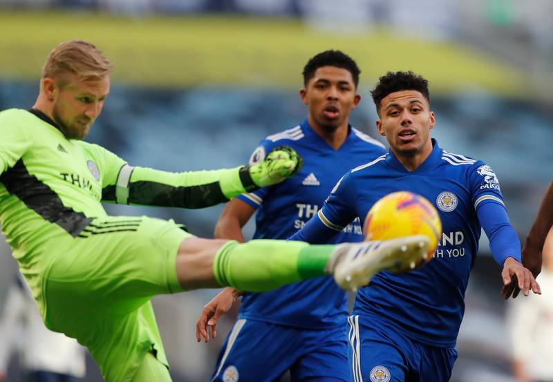 LEICESTER RATINGS: Kasper Schmeichel - 7. Held a Kane pile-driver and showed superb reflexes to deny Son from close range. Reuters