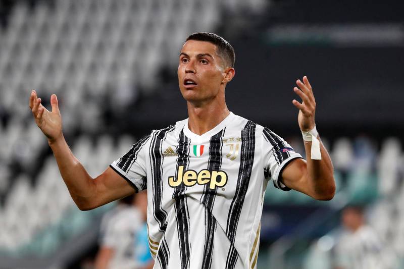 Ronaldo scored twice but Juventus were still knocked out of the Champions League by Lyon. AP