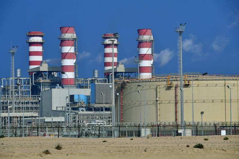 This picture taken on December 11, 2019 shows a view of Jubail Desalination Plant at the Jubail Industrial City, about 95 kilometres north of Dammam in Saudi Arabia's eastern province overlooking the Gulf. (Photo by GIUSEPPE CACACE / AFP)