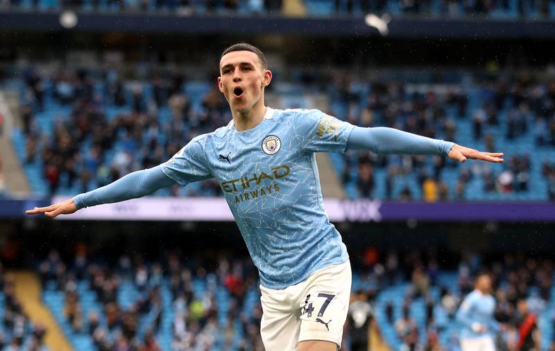 Phil Foden has signed a new five-year contract at Manchester City. PA