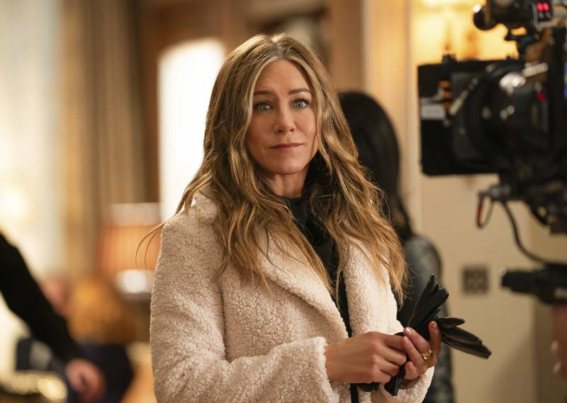 Jennifer Aniston in a scene from 'The Morning Show.' AP