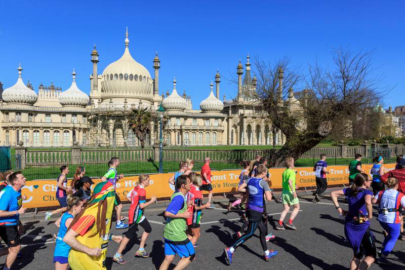 Organisers of the Brighton Marathon apologised after this year's course was half a kilometre too long. Alamy.