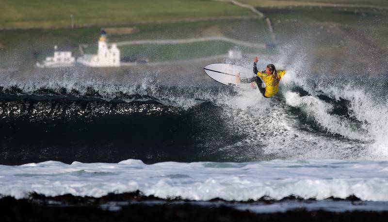 'Wave Rider', taken at Thurso by James Gunn, is the People and Recreation category highly commended image. PA