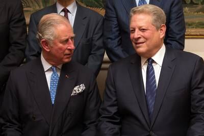 Prince Charles and former US vice president Al Gore chat during Cop21