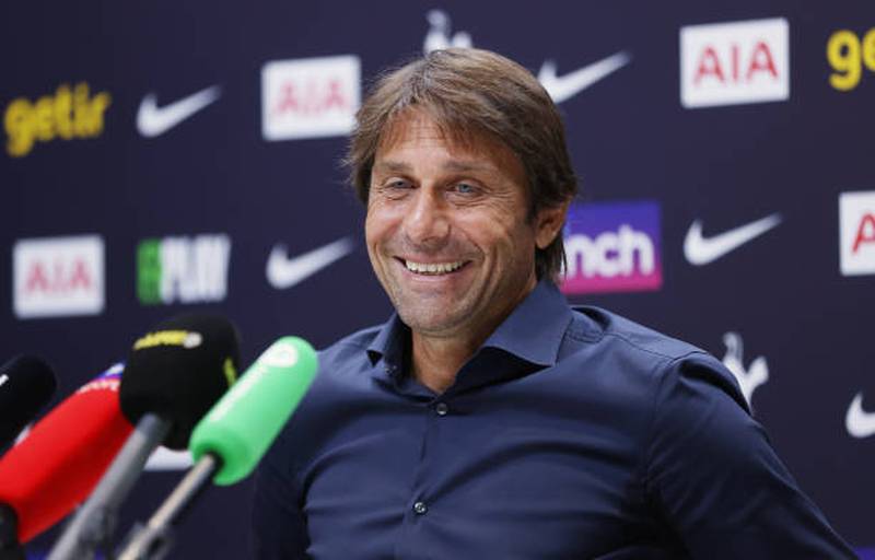 Antonio Conte, head coach of Tottenham Hotspur. Getty Images