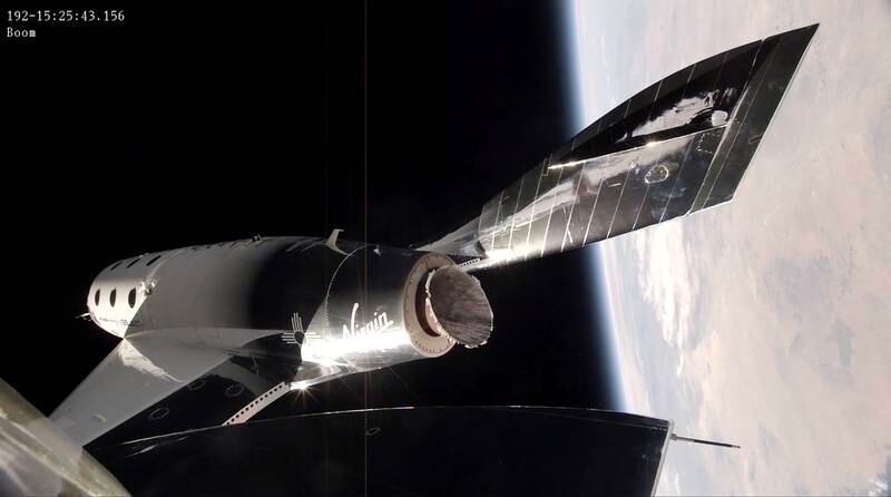 Virgin Galatic's SpaceShip Two Unity 22 during Sunday's spaceflight. The company could increase its ticket prices to $300,000 per person now the technology has been proven, said the company's former president Will Whitehorn. EPA